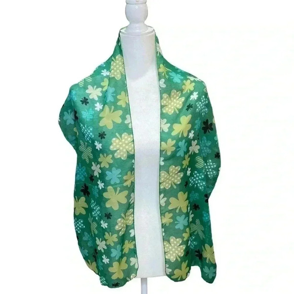 Saint Patrick’s Day Scarf - Lucky Irish ☘️ - Picture 2 of 3